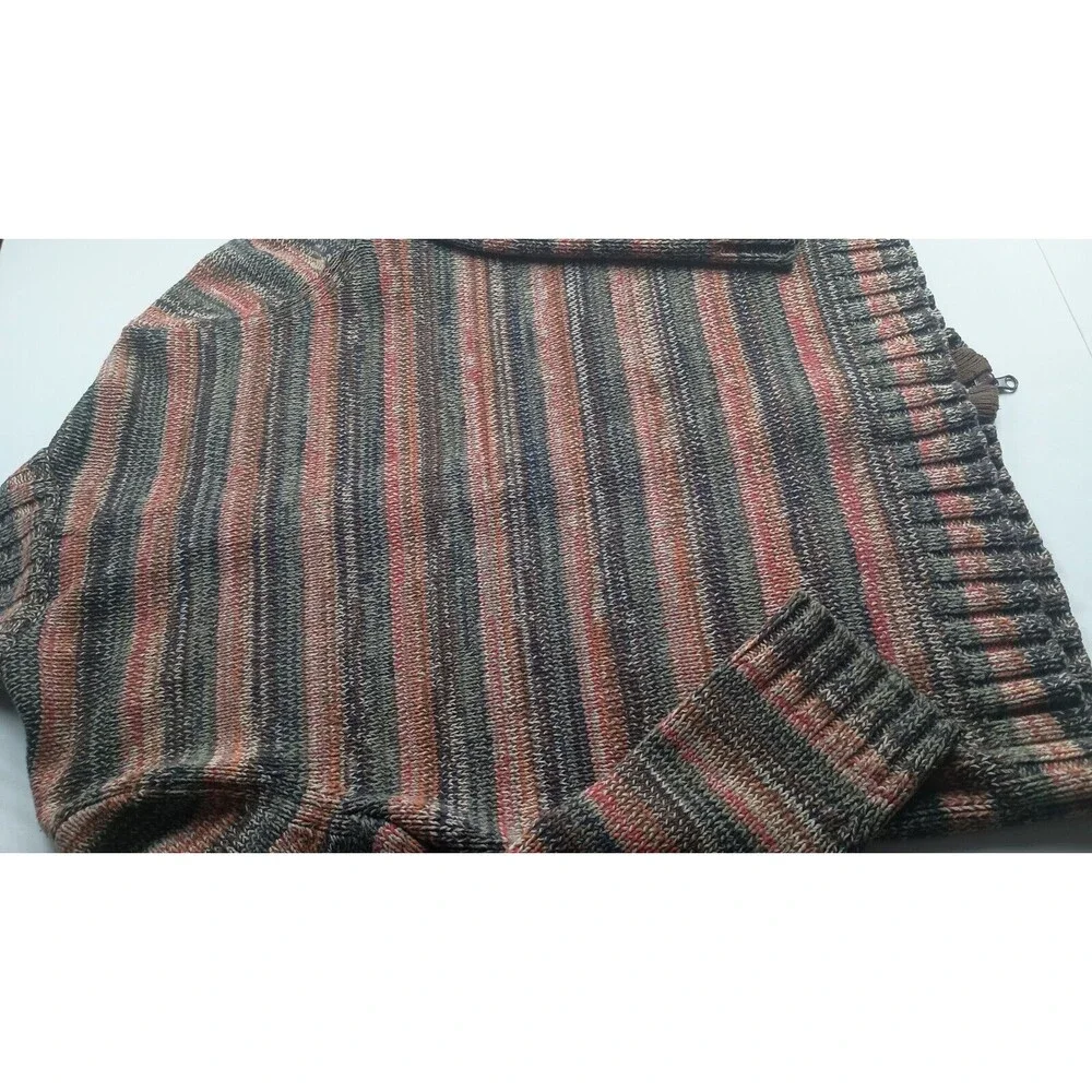 Vintage Express Womens Zipper Front Cardigan Sweater Size L Patches Grannycore - Picture 13 of 14